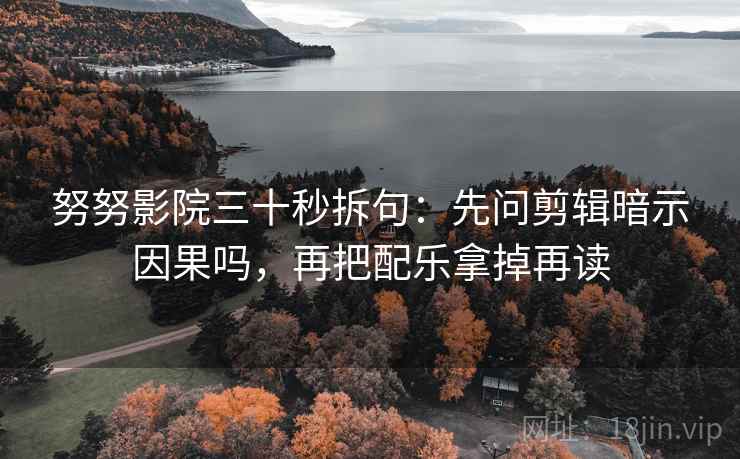 努努影院三十秒拆句:先问剪辑暗示因果吗,再把配乐拿掉再读 第2张 努努影院三十秒拆句:先问剪辑暗示因果吗,再把配乐拿掉再读 第2张
