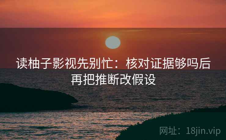 读柚子影视先别忙:核对证据够吗后再把推断改假设 第2张 读柚子影视先别忙:核对证据够吗后再把推断改假设 第2张